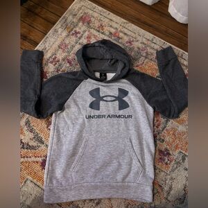 Under Armour Charcoal and Light Gray Hoodie